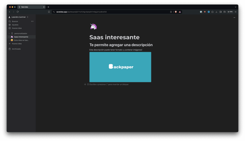 SaveIdea screenshot 6